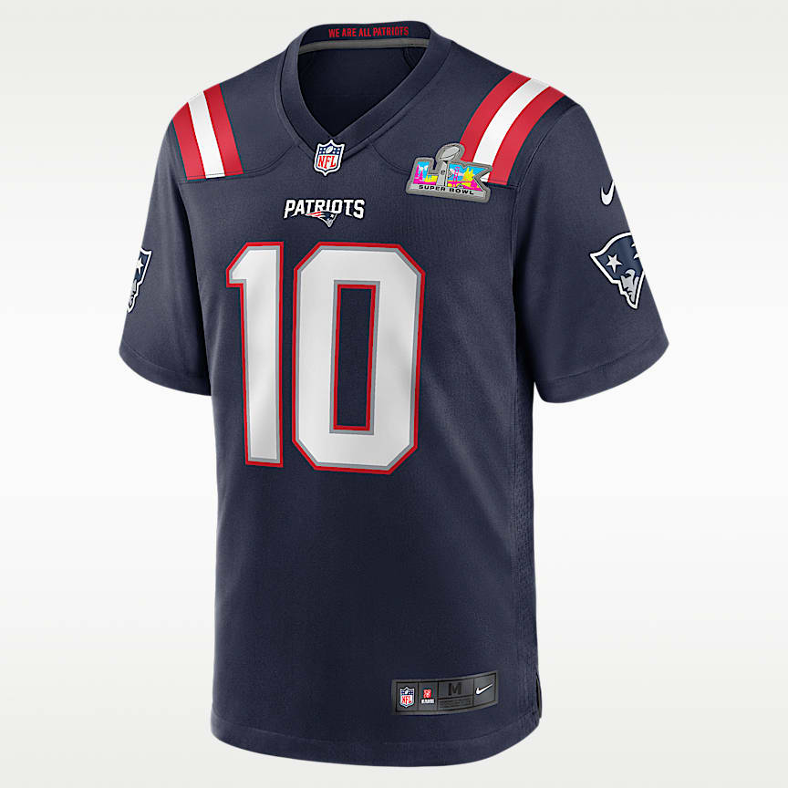 New England Patriots Logo Victory Men's Nike Dri-FIT NFL 1/2-Zip